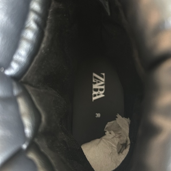 Zara black snow winter boots - Picture 4 of 9